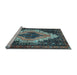 Sideview of Machine Washable Persian Light Blue Traditional Rug, wshtr1331lblu