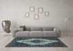 Machine Washable Persian Light Blue Traditional Rug in a Living Room, wshtr1331lblu