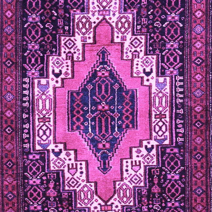 Machine Washable Persian Purple Traditional Area Rugs, wshtr1331pur