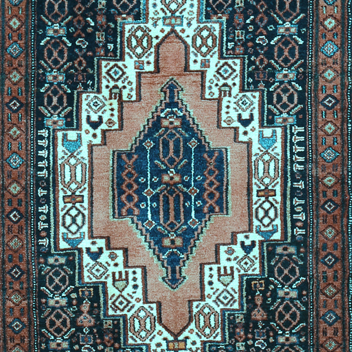 Machine Washable Persian Light Blue Traditional Rug, wshtr1331lblu