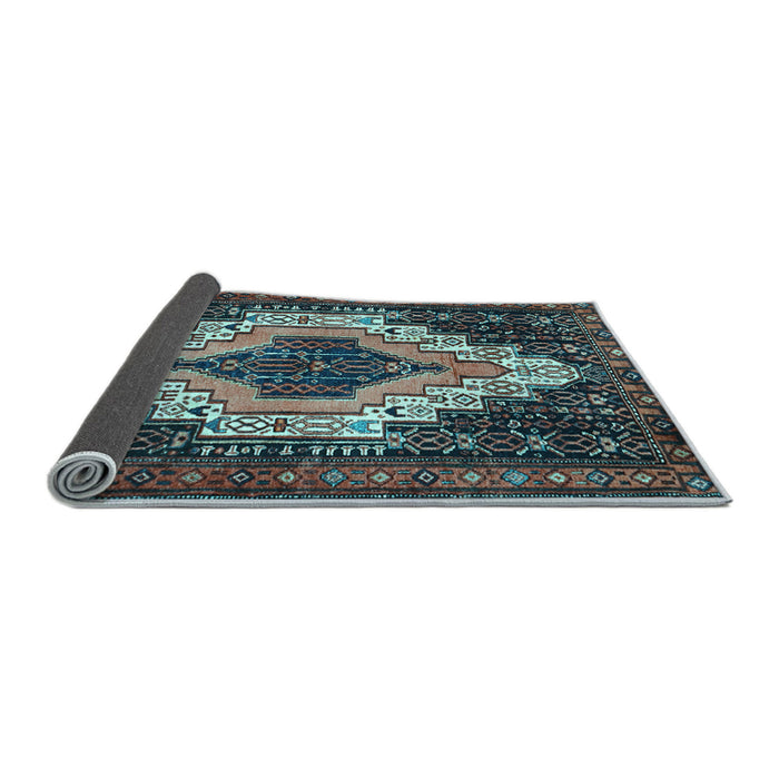 Sideview of Persian Light Blue Traditional Rug, tr1331lblu