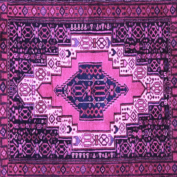 Square Persian Purple Traditional Rug, tr1331pur