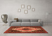 Machine Washable Persian Orange Traditional Area Rugs in a Living Room, wshtr1331org