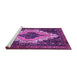 Sideview of Machine Washable Persian Purple Traditional Area Rugs, wshtr1331pur