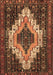 Machine Washable Persian Brown Traditional Rug, wshtr1331brn