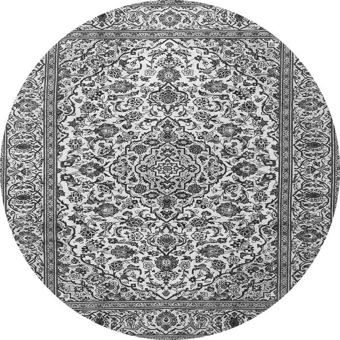 Machine Washable Persian Gray Traditional Rug, wshtr1332gry