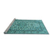 Sideview of Machine Washable Persian Light Blue Traditional Rug, wshtr1332lblu