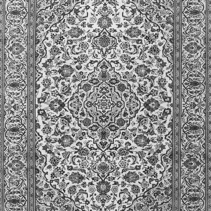 Serging Thickness of Machine Washable Persian Gray Traditional Rug, wshtr1332gry