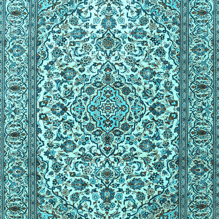 Machine Washable Persian Light Blue Traditional Rug, wshtr1332lblu