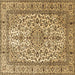 Square Machine Washable Persian Brown Traditional Rug, wshtr1332brn