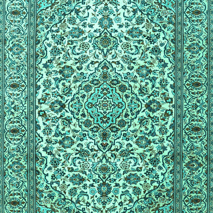 Machine Washable Persian Turquoise Traditional Area Rugs, wshtr1332turq
