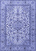 Machine Washable Persian Blue Traditional Rug, wshtr1332blu