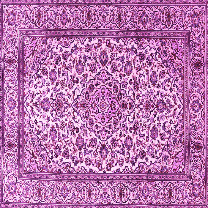 Square Machine Washable Persian Pink Traditional Rug, wshtr1332pnk