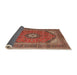 Sideview of Traditional Red Medallion Rug, tr1333