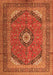 Serging Thickness of Machine Washable Medallion Orange Traditional Area Rugs, wshtr1333org