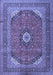 Medallion Blue Traditional Rug, tr1333blu