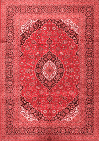 Medallion Red Traditional Rug, tr1333red