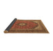 Sideview of Medallion Brown Traditional Rug, tr1333brn