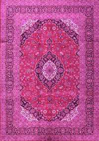 Medallion Pink Traditional Rug, tr1333pnk