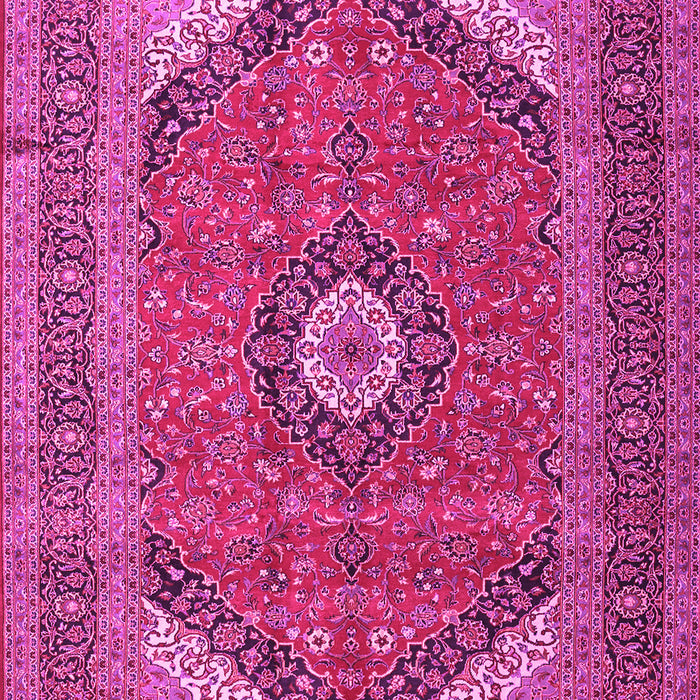 Medallion Pink Traditional Rug, tr1333pnk