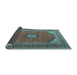 Sideview of Medallion Light Blue Traditional Rug, tr1333lblu