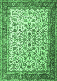 Persian Emerald Green Traditional Rug, tr1334emgrn