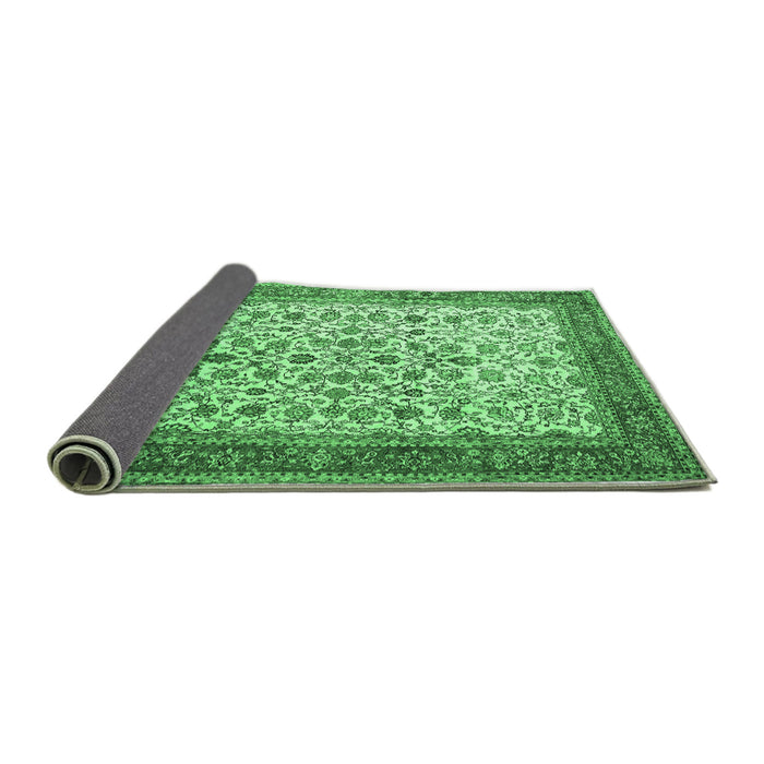 Sideview of Persian Emerald Green Traditional Rug, tr1334emgrn