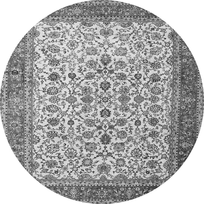 Square Persian Gray Traditional Rug, tr1334gry