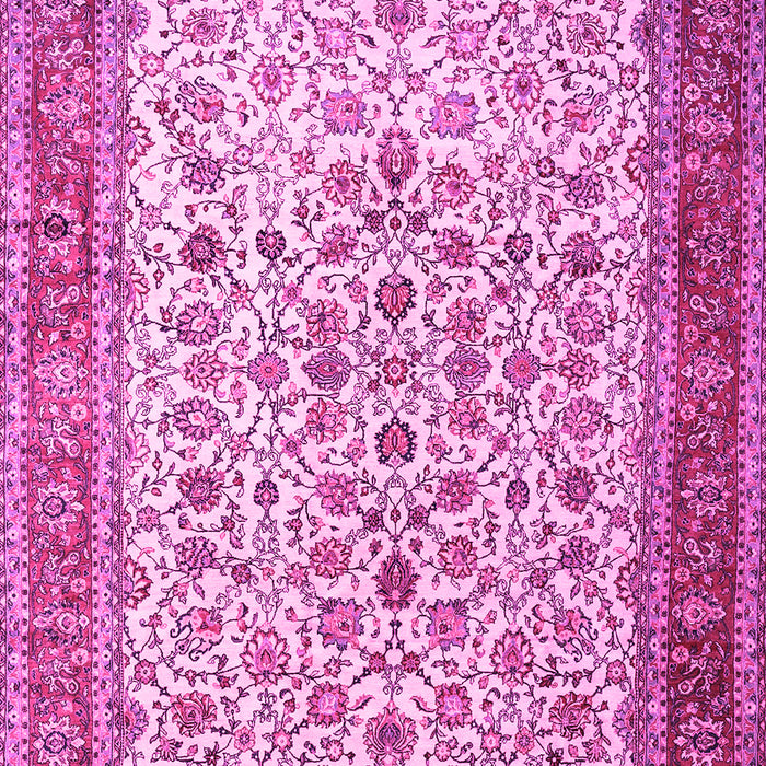 Machine Washable Persian Pink Traditional Rug, wshtr1334pnk