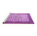 Sideview of Machine Washable Persian Purple Traditional Area Rugs, wshtr1334pur