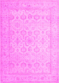 Oriental Pink Traditional Rug, tr1335pnk