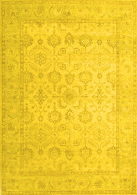 Oriental Yellow Traditional Rug, tr1335yw