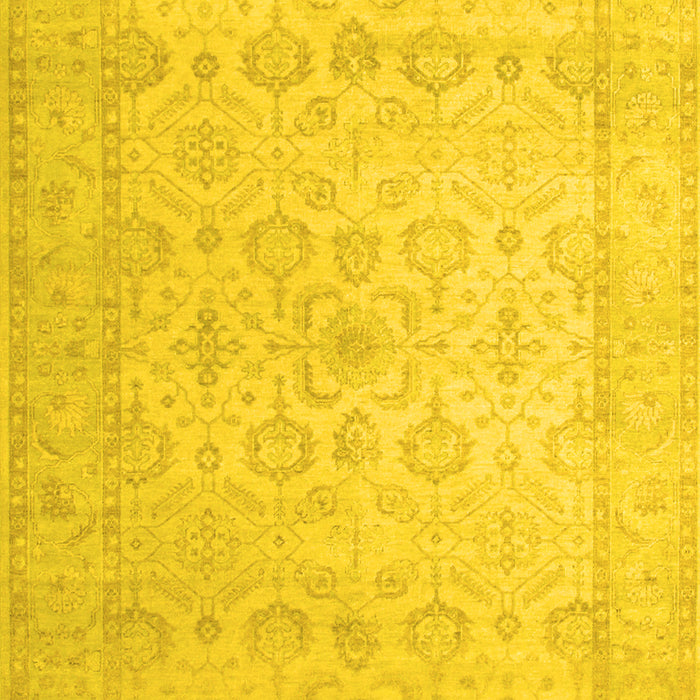 Oriental Yellow Traditional Rug, tr1335yw