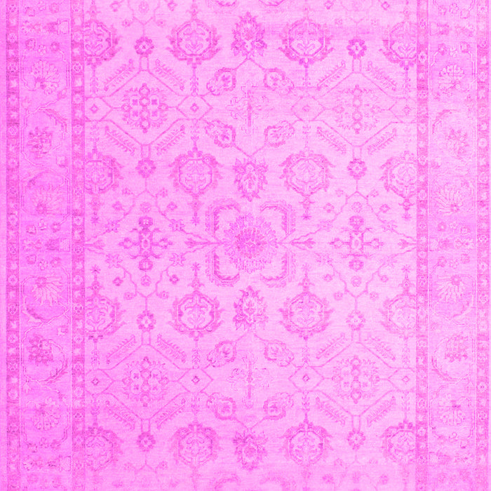 Machine Washable Oriental Pink Traditional Rug, wshtr1335pnk