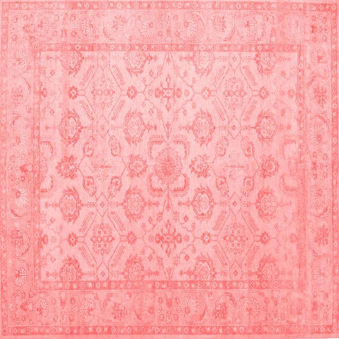 Machine Washable Oriental Red Traditional Rug, wshtr1335red