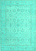 Oriental Turquoise Traditional Rug, tr1335turq