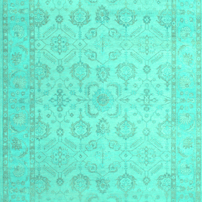 Oriental Turquoise Traditional Rug, tr1335turq