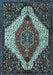 Machine Washable Persian Light Blue Traditional Rug, wshtr1336lblu