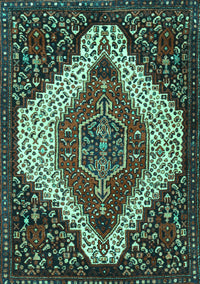 Persian Turquoise Traditional Rug, tr1336turq