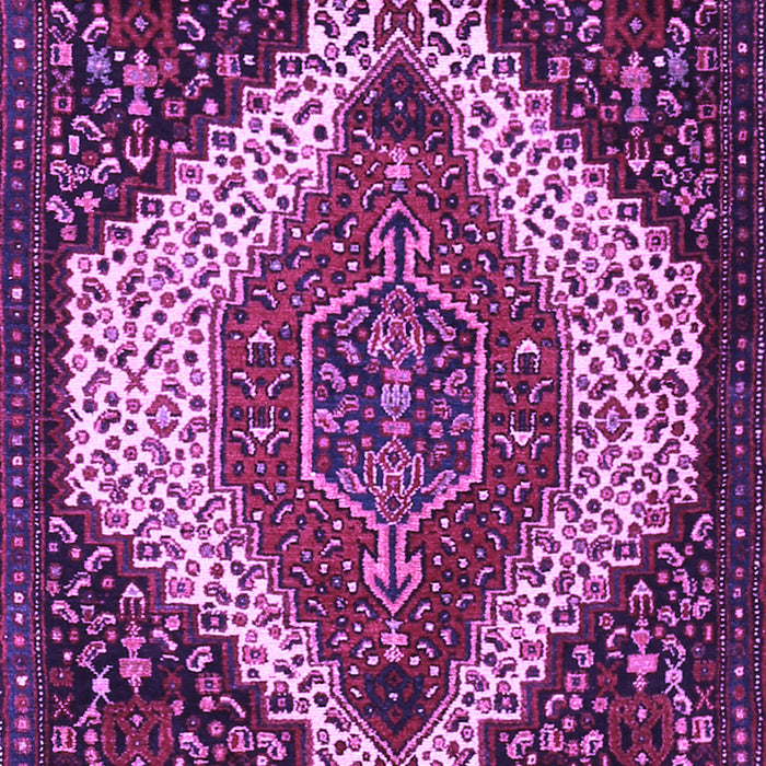 Machine Washable Persian Purple Traditional Area Rugs, wshtr1336pur