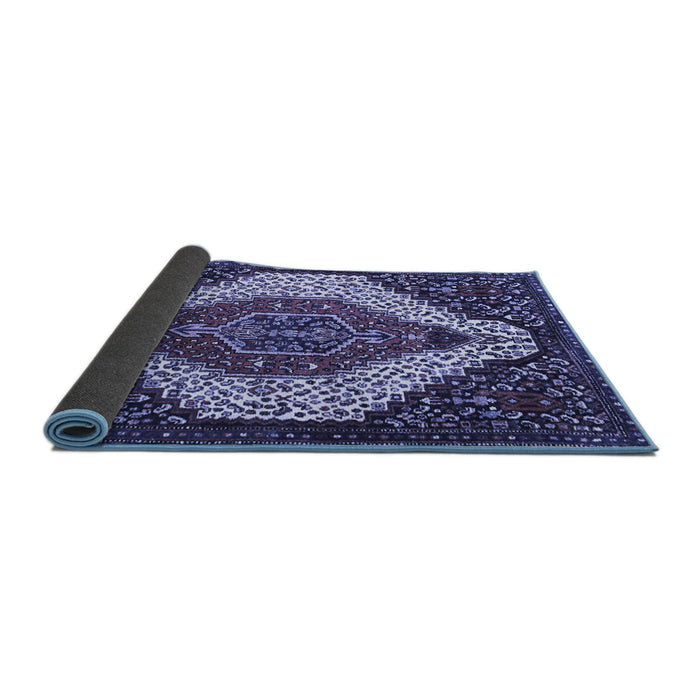 Sideview of Persian Blue Traditional Rug, tr1336blu