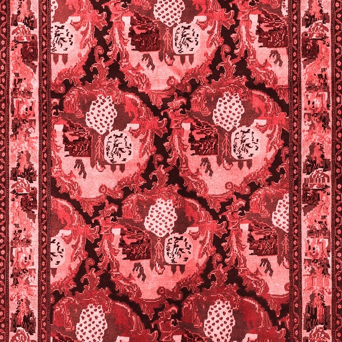 Animal Red Traditional Area Rugs