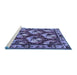 Sideview of Machine Washable Animal Blue Traditional Rug, wshtr1337blu