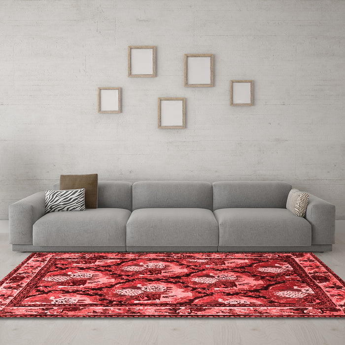 Traditional Red Washable Rugs