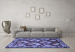 Machine Washable Animal Blue Traditional Rug in a Living Room, wshtr1337blu