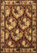 Machine Washable Animal Brown Traditional Rug, wshtr1337brn