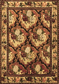 Animal Brown Traditional Rug, tr1337brn