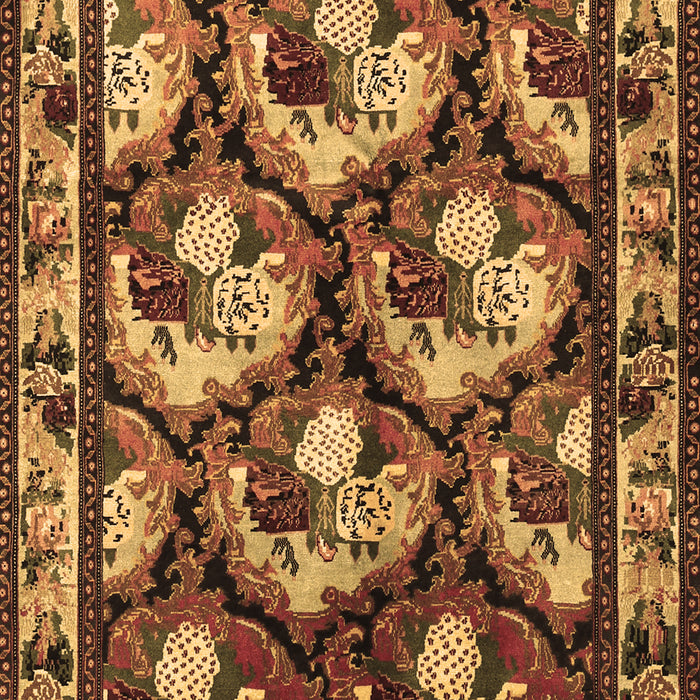 Animal Brown Traditional Rug, tr1337brn