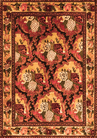 Animal Orange Traditional Rug, tr1337org