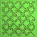Serging Thickness of Persian Green Traditional Rug, tr1338grn